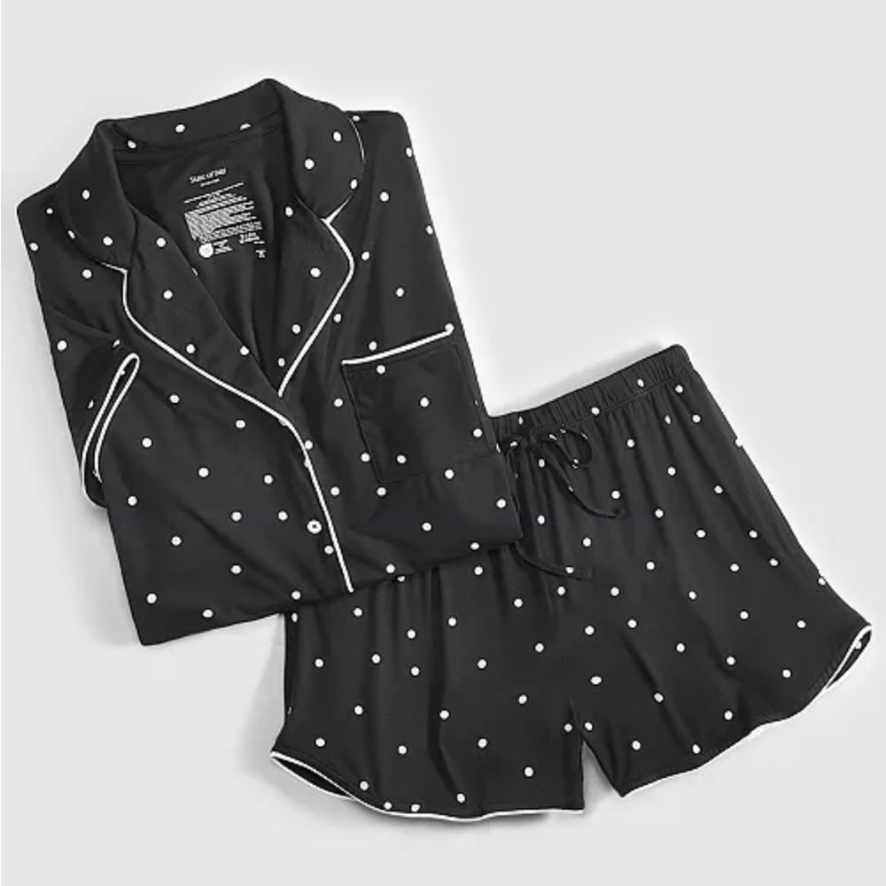 State of Day 2-Pc. Short-Sleeve Notched-Collar Pajama Set